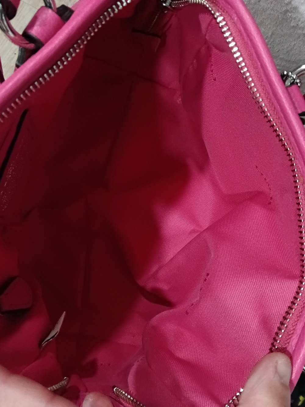 Coach Pebbled Leather Satchel Bag - Pink - Picture 7 of 9